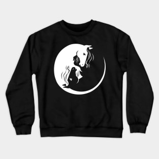 Horses Yin Yang Crewneck Sweatshirt